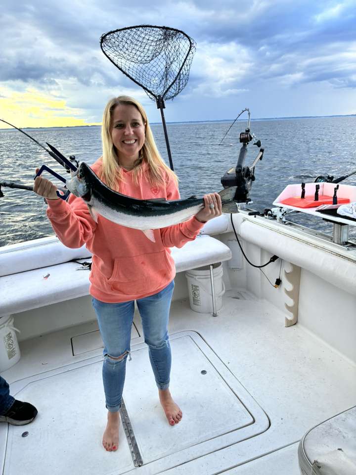 Lake Michigan fishing catch aboard Next Gen Charters in Kewaunee, Wisconsin