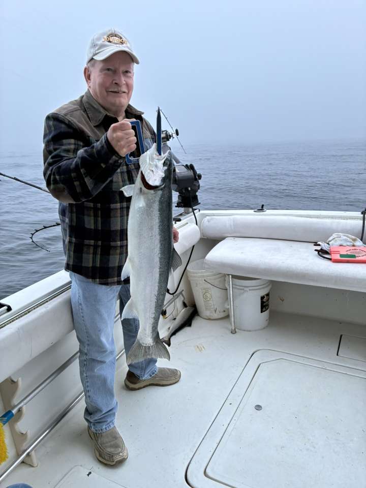 Lake Michigan fishing catch aboard Next Gen Charters in Kewaunee, Wisconsin