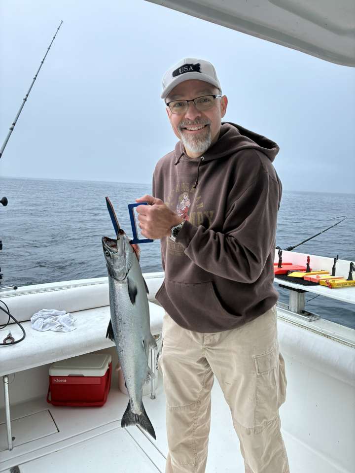 Lake Michigan fishing catch aboard Next Gen Charters in Kewaunee, Wisconsin