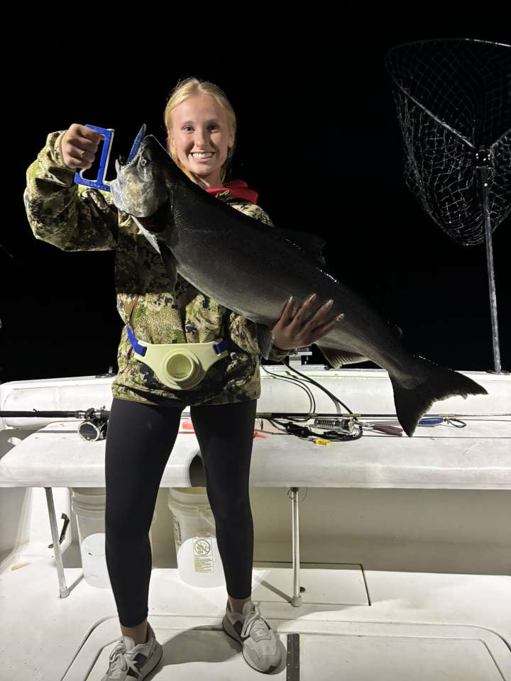 Lake Michigan fishing catch aboard Next Gen Charters in Kewaunee, Wisconsin