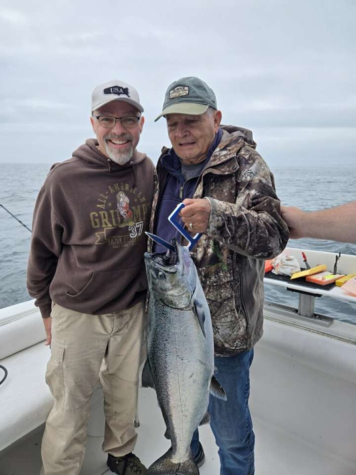 Lake Michigan fishing catch aboard Next Gen Charters in Kewaunee, Wisconsin
