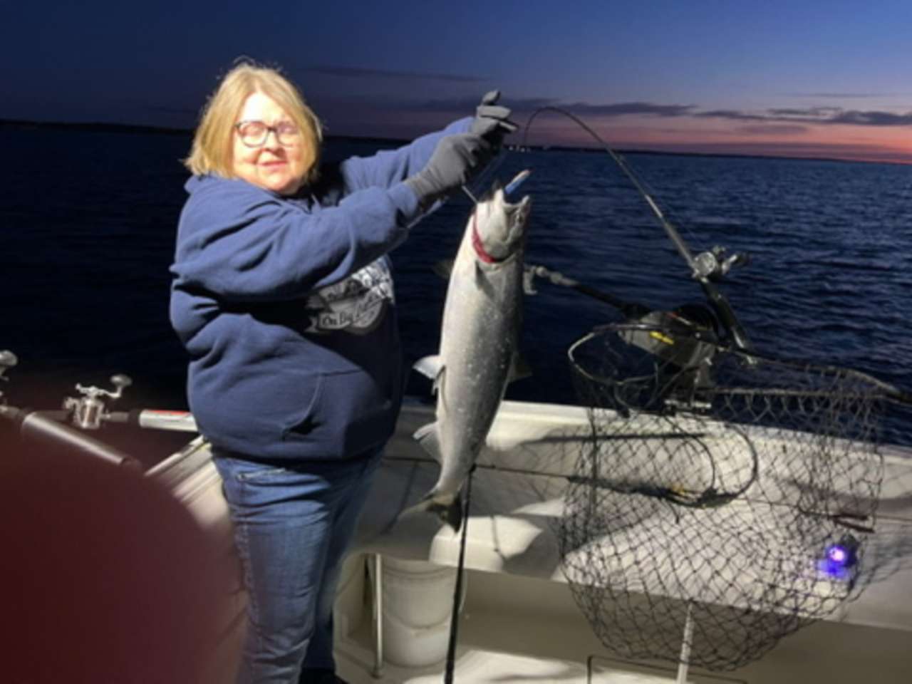 Lake Michigan fishing catch aboard Next Gen Charters in Kewaunee, Wisconsin