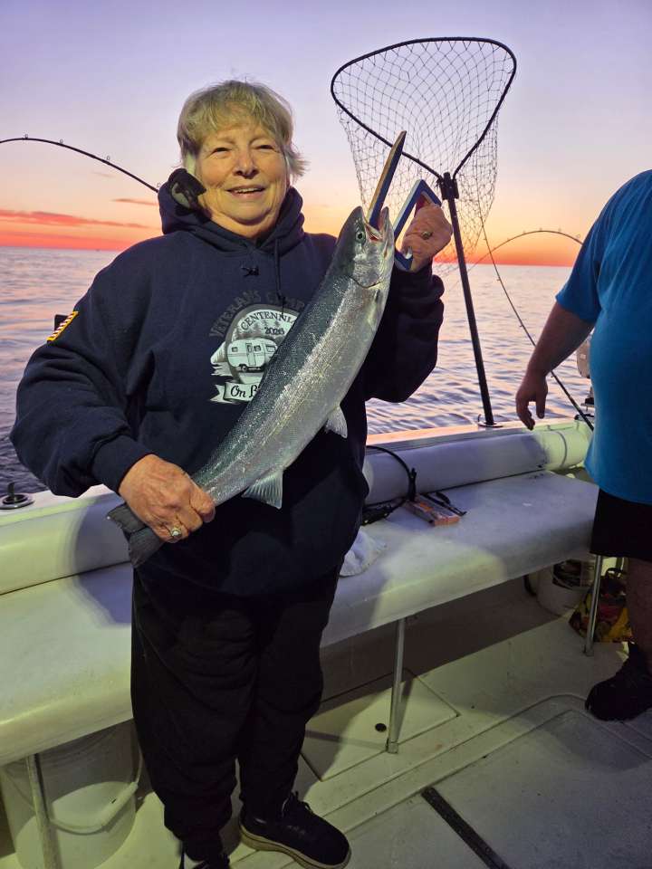 Lake Michigan fishing catch aboard Next Gen Charters in Kewaunee, Wisconsin