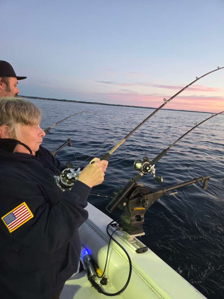 Lake Michigan fishing catch aboard Next Gen Charters in Kewaunee, Wisconsin
