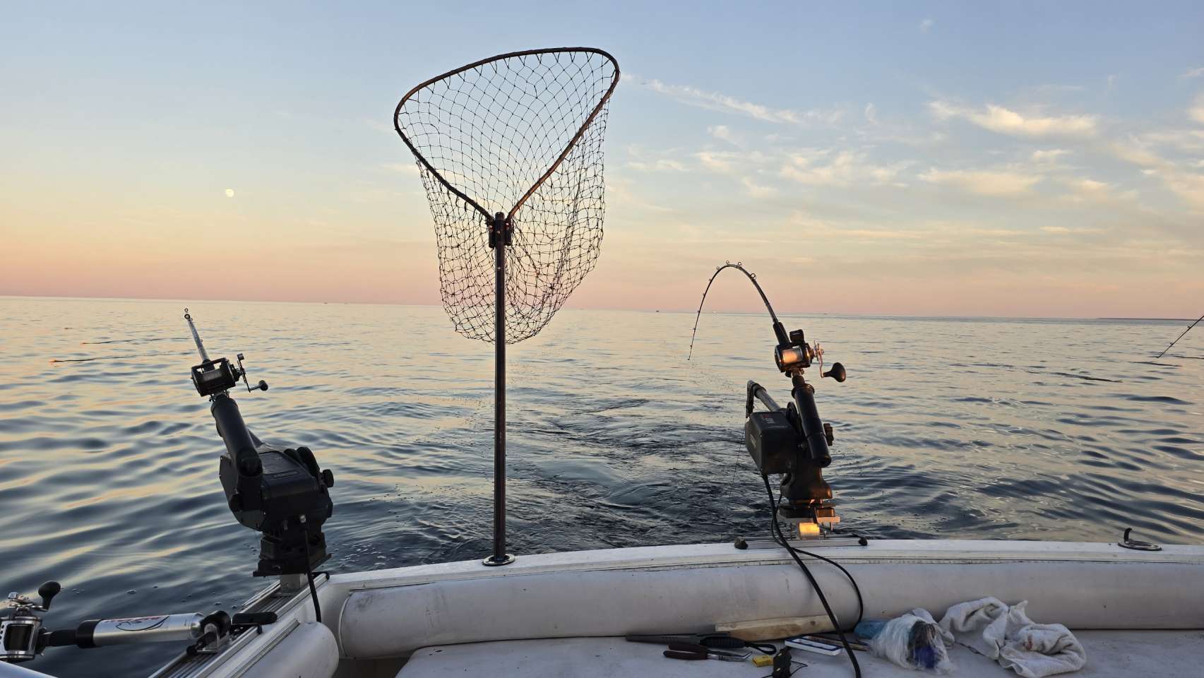 Lake Michigan fishing catch aboard Next Gen Charters in Kewaunee, Wisconsin