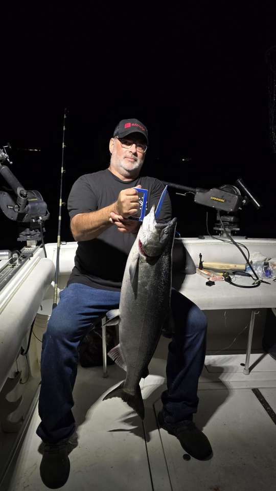 Lake Michigan fishing catch aboard Next Gen Charters in Kewaunee, Wisconsin