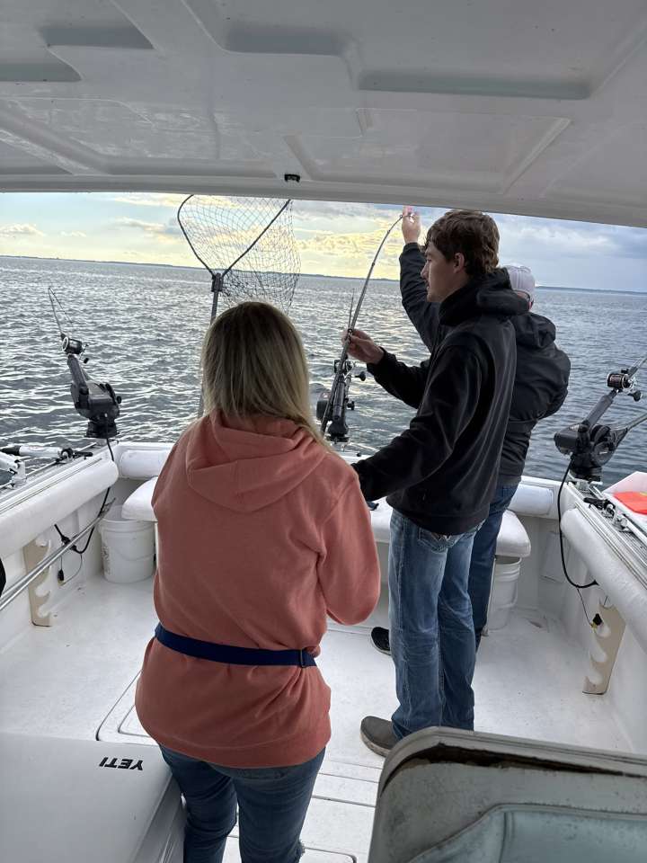 Lake Michigan fishing catch aboard Next Gen Charters in Kewaunee, Wisconsin