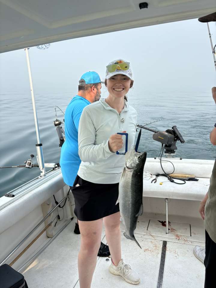 Lake Michigan fishing catch aboard Next Gen Charters in Kewaunee, Wisconsin