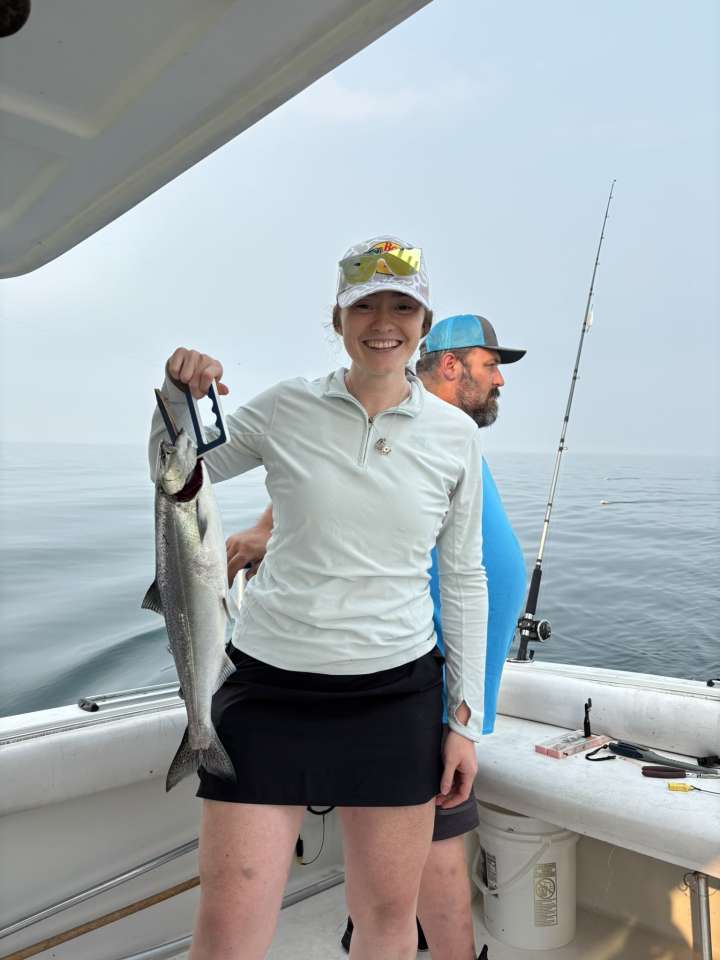 Lake Michigan fishing catch aboard Next Gen Charters in Kewaunee, Wisconsin