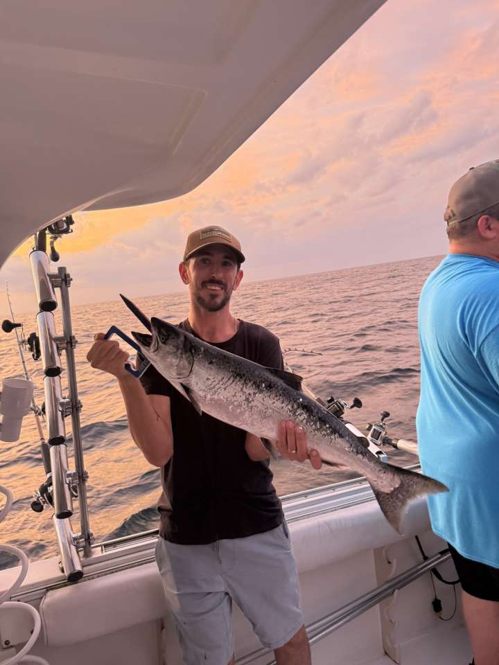Lake Michigan fishing catch aboard Next Gen Charters in Kewaunee, Wisconsin