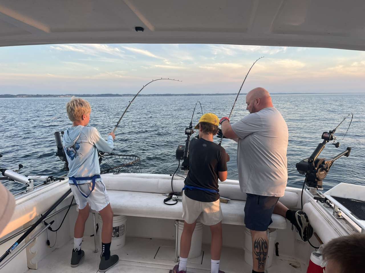Lake Michigan fishing catch aboard Next Gen Charters in Kewaunee, Wisconsin