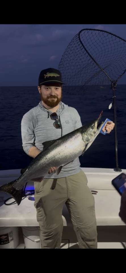 Lake Michigan fishing catch aboard Next Gen Charters in Kewaunee, Wisconsin