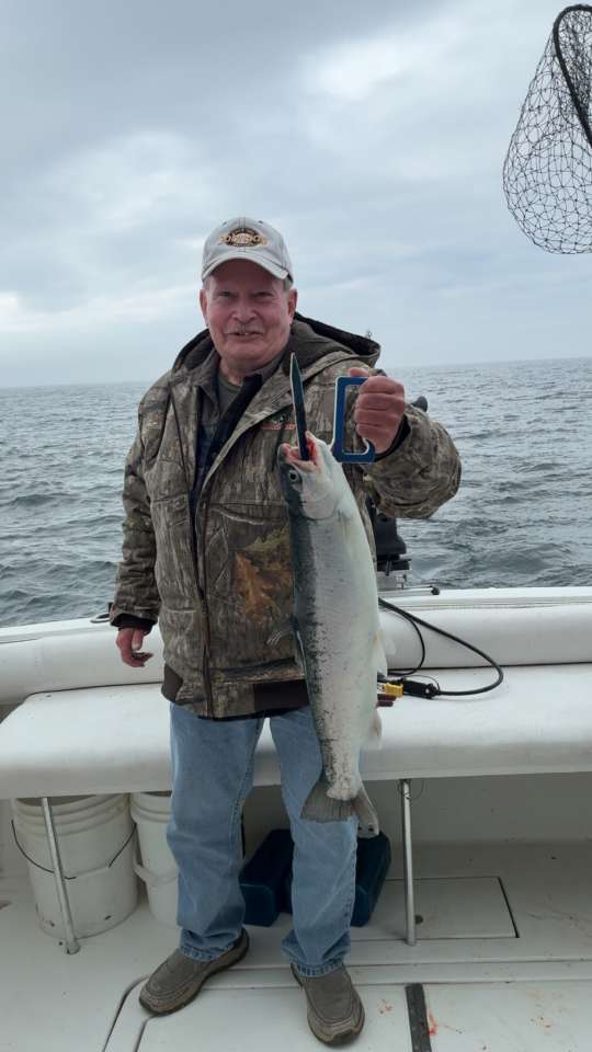 Lake Michigan fishing catch aboard Next Gen Charters in Kewaunee, Wisconsin