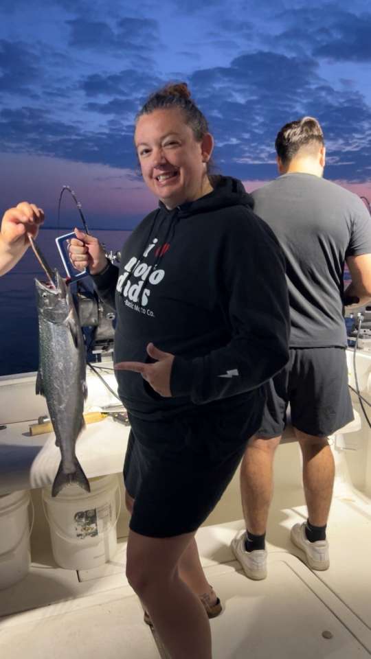Lake Michigan fishing catch aboard Next Gen Charters in Kewaunee, Wisconsin