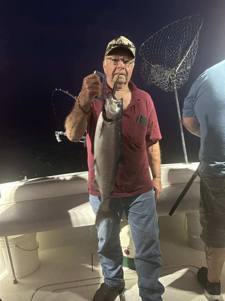 Lake Michigan fishing catch aboard Next Gen Charters in Kewaunee, Wisconsin